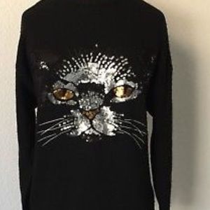 Forever 21 Sweaters - Black never worn cat sweater forever 21 Forever 21 Sweaters - Black never worn cat sweater forever 21